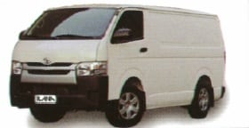 Toyota Hiace 14′ – on